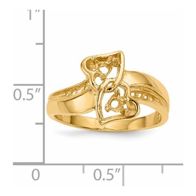 14K Yellow Gold Family Ring Mounting – view 6