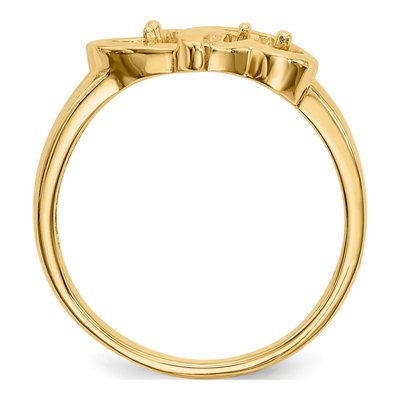 14K Yellow Gold Family Ring Mounting – view 3