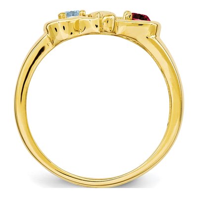 14K Yellow Gold Personalized Family Ring – view 2