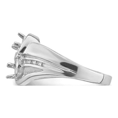 14K White Gold Family Ring Mounting – view 8