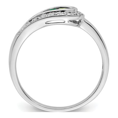 14K White Gold 1/20 ct tw Diamond Family Ring – view 3