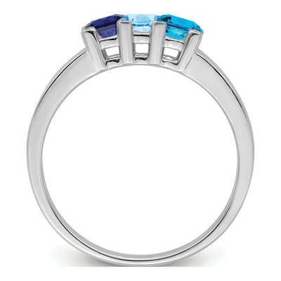 14K White Gold Diamond Family Ring – view 3