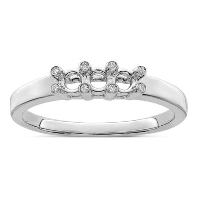 14K White Gold Diamond Family Ring – view 5