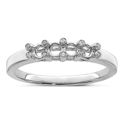 14K White Gold Diamond Custom Family Ring – view 5