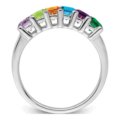 14K White Gold 1/20 ct tw Diamond Family Ring – view 3