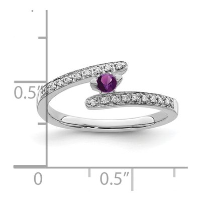 14K White Gold Diamond Family Ring Semi-Mount – view 6