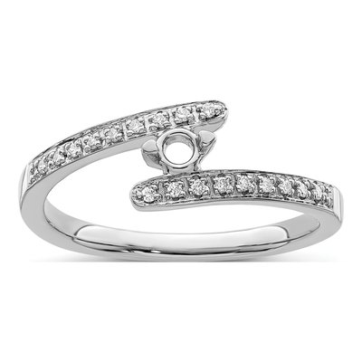 14K White Gold 1/15 ct tw Diamond Family Ring – view 7