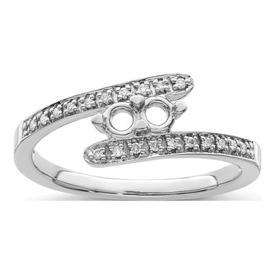 14K White Gold 1/15 ct tw Diamond Family Ring – view 7