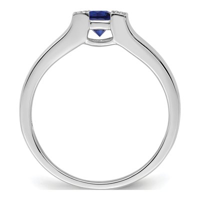 14K White Gold Diamond Family Ring Semi-Mount – view 3