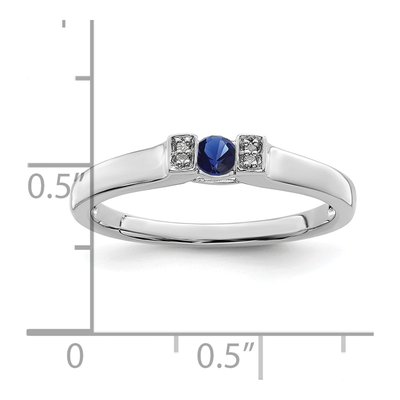 14K White Gold Diamond Family Ring Semi-Mount – view 4