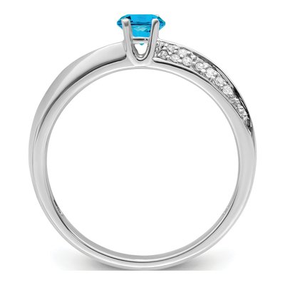 14K White Gold 1/20 ct tw Diamond Family Ring – view 3