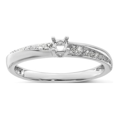 14K White Gold 1/20 ct tw Diamond Family Ring – view 5