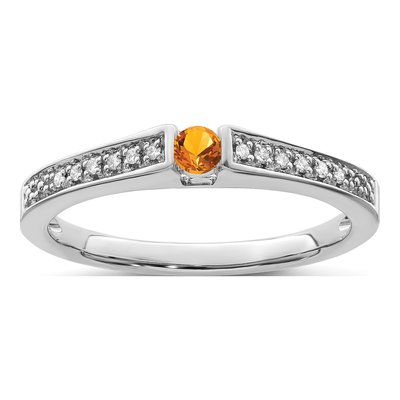 14K White Gold 1/20 ct tw Diamond Set Family Ring – view 2