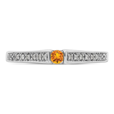 14K White Gold 1/20 ct tw Diamond Set Family Ring – view 5