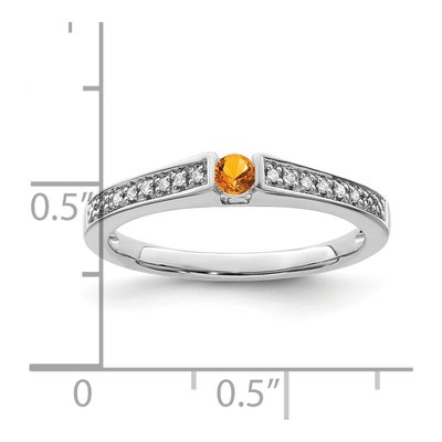 14K White Gold 1/20 ct tw Diamond Set Family Ring – view 6