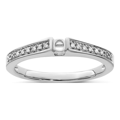 14K White Gold 1/20 ct tw Diamond Set Family Ring – view 7