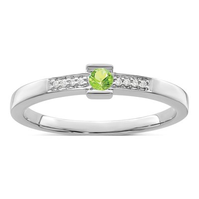14K White Gold Diamond Custom Family Ring – view 2