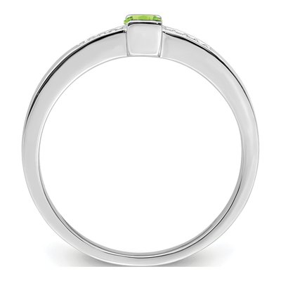 14K White Gold Diamond Set Family Ring – view 3