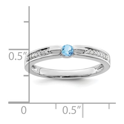 14K White Gold Diamond Personalized Family Ring – view 4