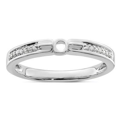 14K White Gold Diamond Personalized Family Ring – view 5