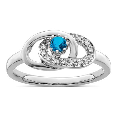 14K White Gold Diamond Setting Family Ring – view 2