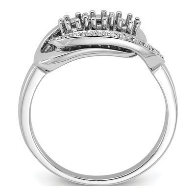 14K White Gold 1/20 ct tw Diamond Set Family Ring – view 3