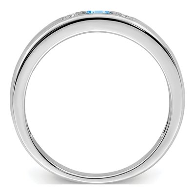 14K White Gold Diamond Family Ring – view 3