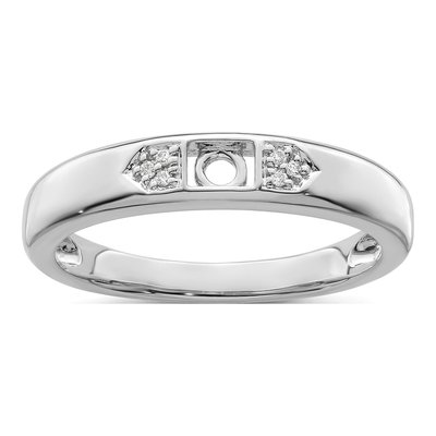 14K White Gold Diamond Family Ring – view 5