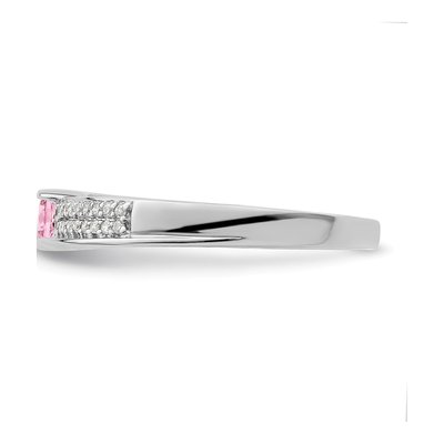 14K White Gold 1/8 ct tw Diamond Family Ring – view 4