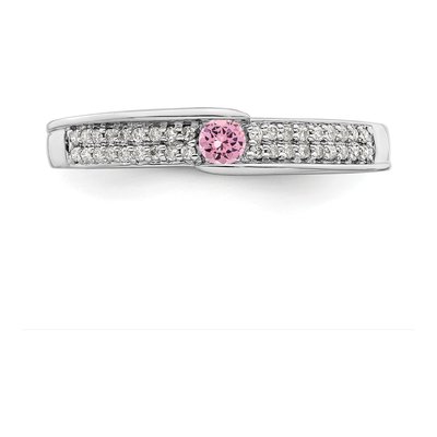 14K White Gold 1/8 ct tw Diamond Family Ring – view 5