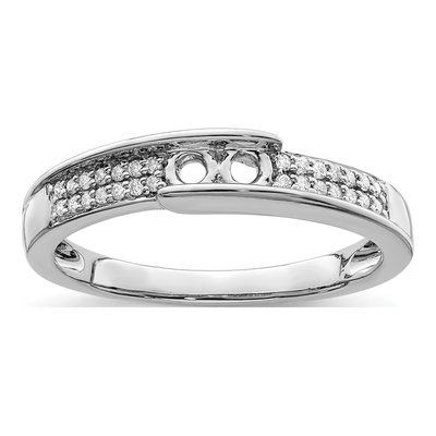 14K White Gold 0.09 ct tw Diamond Family Ring – view 7