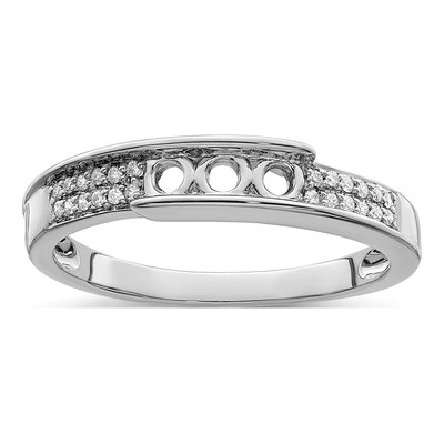 14K White Gold 1/15 ct tw Diamond Family Ring – view 7
