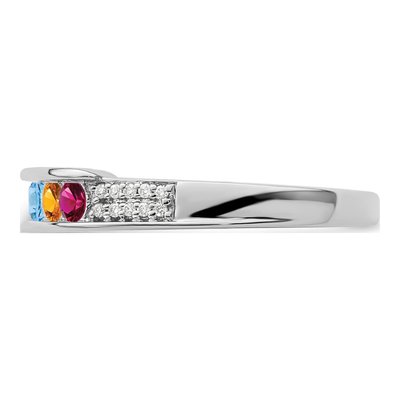 14K White Gold 1/15 ct tw Diamond Family Ring – view 4