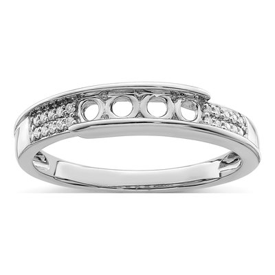14K White Gold 1/15 ct tw Diamond Family Ring – view 7