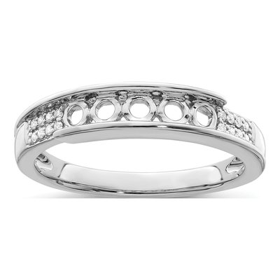 14K White Gold 1/15 ct tw Diamond Family Ring – view 7