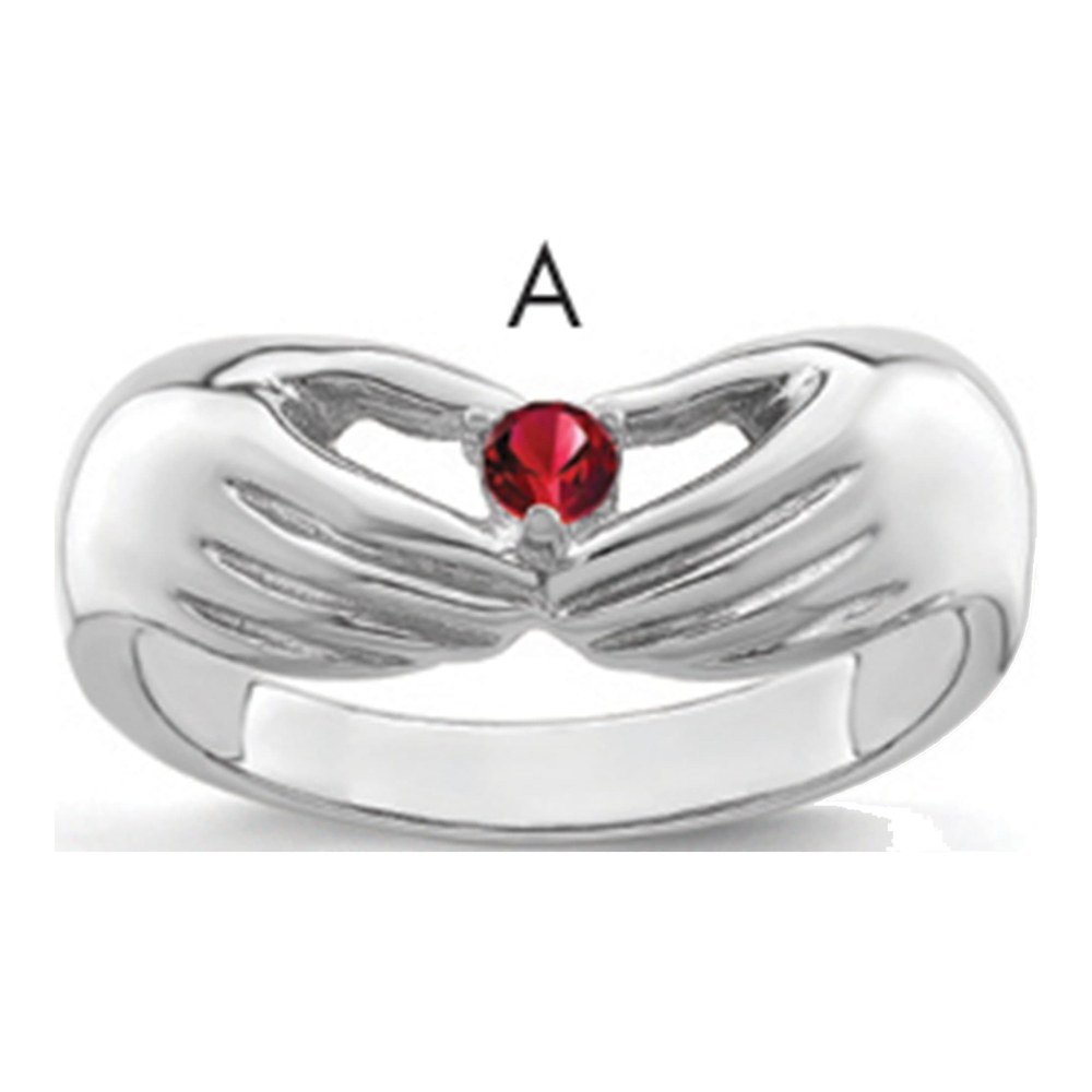 14K White Gold Personalized Family Ring