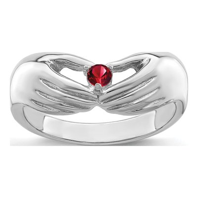 14K White Gold Personalized Family Ring – view 2