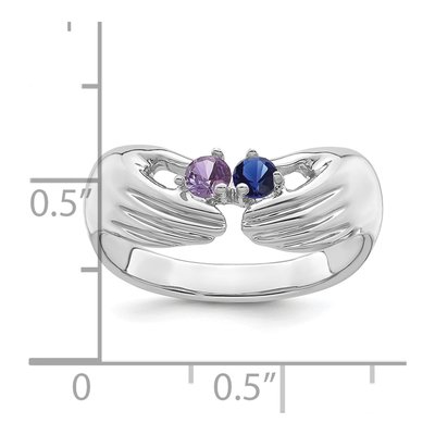 14K White Gold Personalized Family Ring – view 4