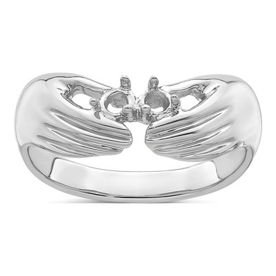 14K White Gold Personalized Family Ring – view 5