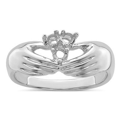 14K White Gold 3-Stone Family Ring – view 5