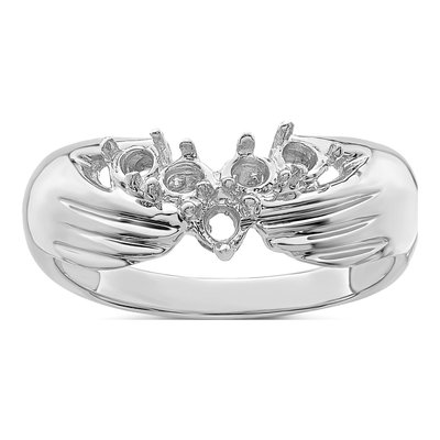 14K White Gold Family Ring – view 5