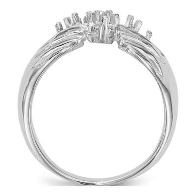 14K White Gold 6-Stone Family Ring Mounting – view 2