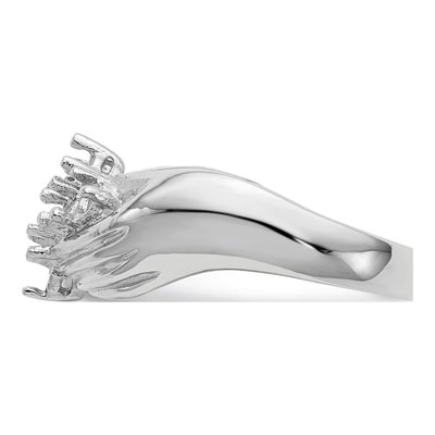 14K White Gold 6-Stone Family Ring Mounting – view 3