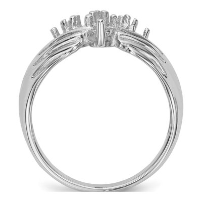 14K White Gold 7-Stone Family Ring Mounting – view 2