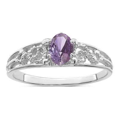 14K White Gold Personalized Family Ring – view 2