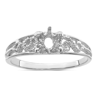14K White Gold Personalized Family Ring – view 5