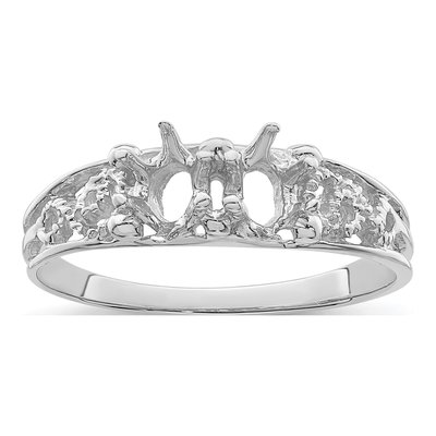 14K White Gold 2-Stone Family Ring – view 5