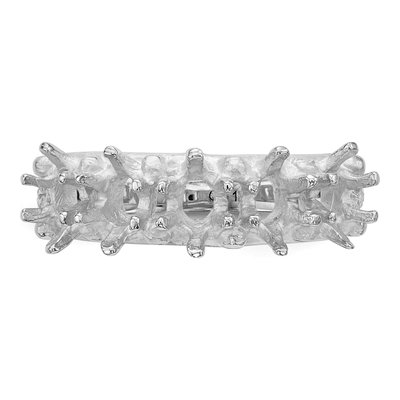 14K White Gold 5-Stone Family Ring Mounting – view 4