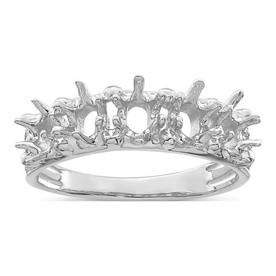 14K White Gold 5-Stone Family Ring – view 5