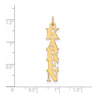 14K Yellow Gold Personalized Name Plate Charm – view 2